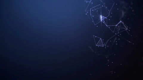 Abstract background. Molecules technology with polygonal shapes. Stock Footage 131492286