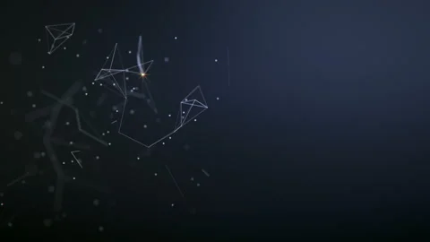 Abstract background. Molecules technology with polygonal shapes. Stock Footage 131804829