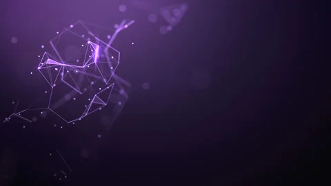 Abstract background. Molecules technology with polygonal shapes. Stock Footage 131911902