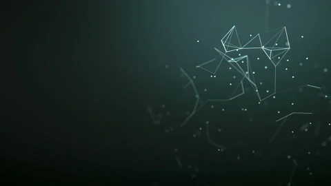 Abstract background. Molecules technology with polygonal shapes. Stock Footage 131911928