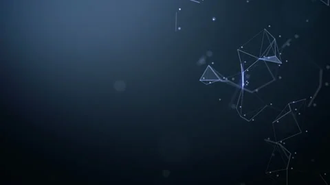 Abstract background. Molecules technology with polygonal shapes. Stock Footage 133232694