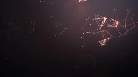 Abstract background. Molecules technology with polygonal shapes. Stock Footage 134111976