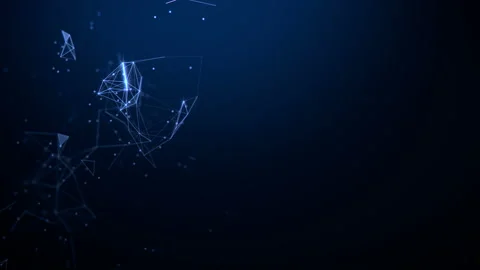 Abstract background. Molecules technology with polygonal shapes. Stock Footage 143052124