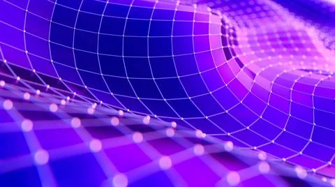 Abstract background. Molecules technology with polygonal shapes, connecting d Stock Illustration