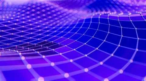 Abstract background. Molecules technology with polygonal shapes, connecting d Stock Illustration