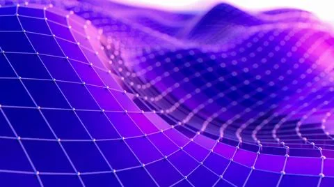 Abstract background. Molecules technology with polygonal shapes, connecting d Stock-Illustration