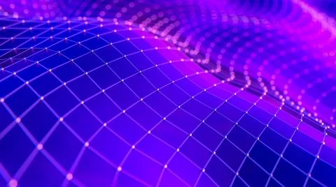 Abstract background. Molecules technology with polygonal shapes, connecting d Stock Illustration