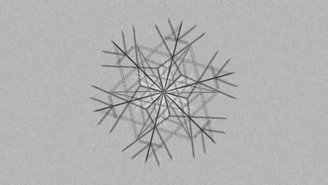 Abstract Background Morphing Geometric Snowflake 20 Stock Footage 99741775