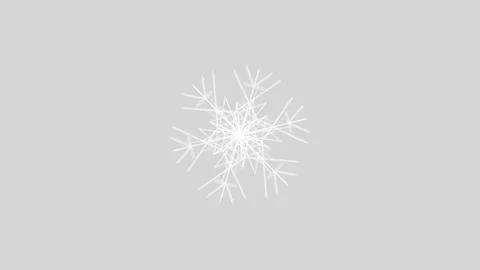 Abstract Background Morphing Geometric Snowflake 1 Stock Footage 99742206