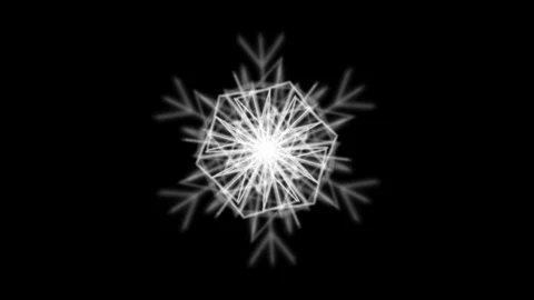 Abstract Background Morphing Geometric Snowflake 5 Stock-Footage 99742606