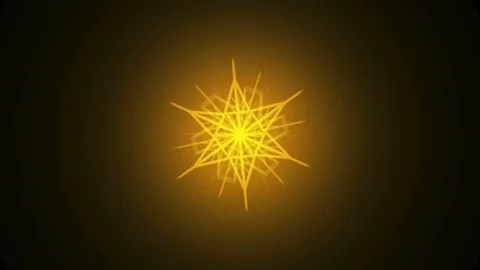 Abstract Background Morphing Geometric Snowflake 6 Stock Footage 99742748