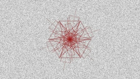 Abstract Background Morphing Geometric Snowflake 23 Stock Footage 99742920