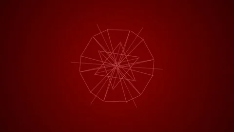 Abstract Background Morphing Geometric Snowflake 9 Stock Footage 99743152