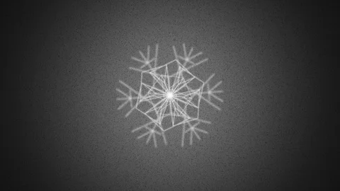 Abstract Background Morphing Geometric Snowflake 13 Stock Footage 99743628