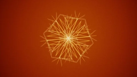 Abstract Background Morphing Geometric Snowflake 15 Vídeos de archivo 99743998