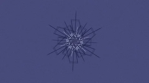 Abstract Background Morphing Geometric Snowflake 16 Stock Footage 99744597