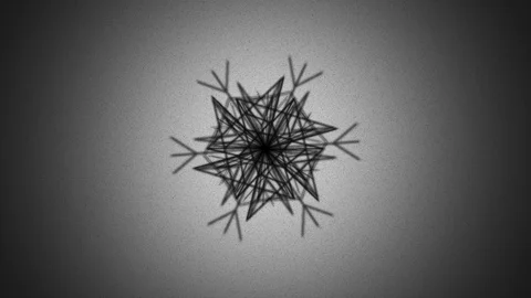 Abstract Background Morphing Geometric Snowflake 17 Stock Footage 99744716