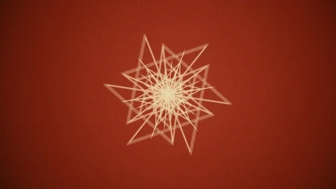 Abstract Background Morphing Geometric Snowflake 18 Video stock 99744719