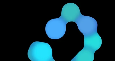 Abstract background with morphing liquid in blue tones Stock Footage 121861042