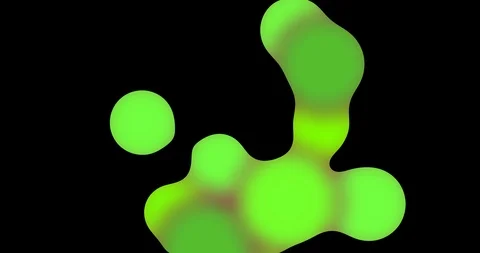 Abstract background with morphing liquid in green tones. Stock Footage 121939726