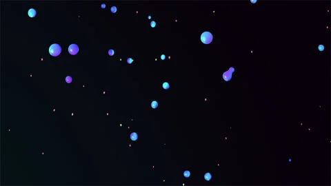 Abstract background with morphing shapes. looped colorful water drops. Video stock 141276046