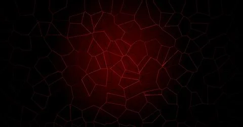 Abstract background. Mosaic pattern with red lines forming cells Stock Illustration