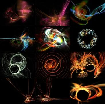 Abstract background -- mosaic set Illustrazione stock