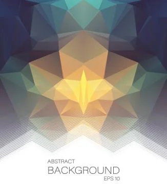 Abstract background with mosaic shapes Stock Illustration