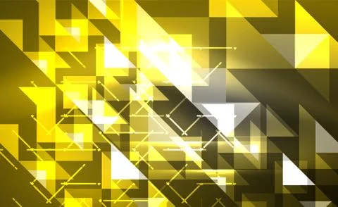Abstract background, mosaic triangle pattern with transparent effects on glowing 스톡 일러스트