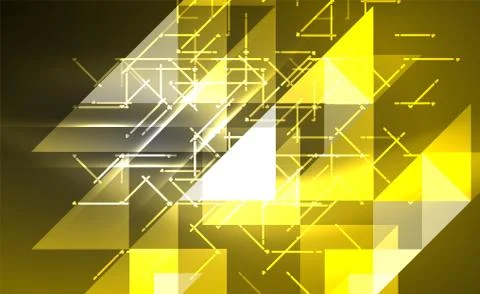 Abstract background, mosaic triangle pattern with transparent effects on glowing 스톡 일러스트