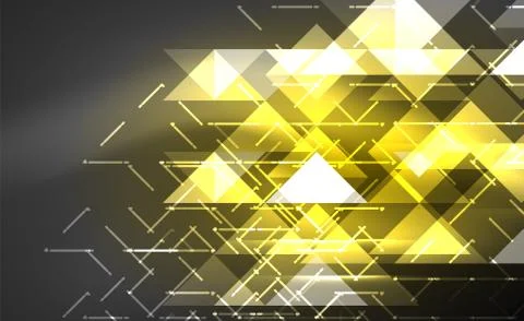 Abstract background, mosaic triangle pattern with transparent effects on glowing 스톡 일러스트