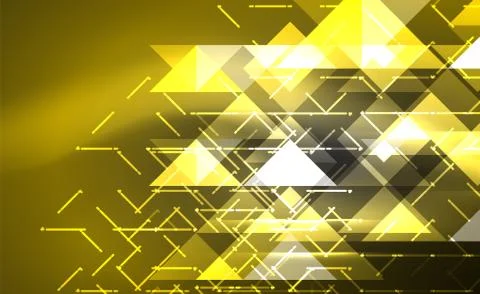 Abstract background, mosaic triangle pattern with transparent effects on glowing 스톡 일러스트