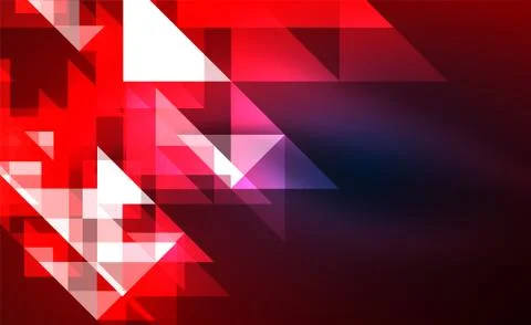 Abstract background, mosaic triangle pattern with transparent effects on glowing イラスト素材
