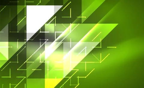 Abstract background, mosaic triangle pattern with transparent effects on glowing Illustrazione stock