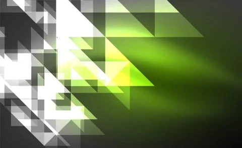 Abstract background, mosaic triangle pattern with transparent effects on glowing 스톡 일러스트