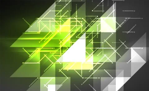 Abstract background, mosaic triangle pattern with transparent effects on glowing 스톡 일러스트