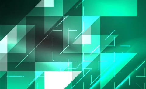Abstract background, mosaic triangle pattern with transparent effects on glowing 스톡 일러스트