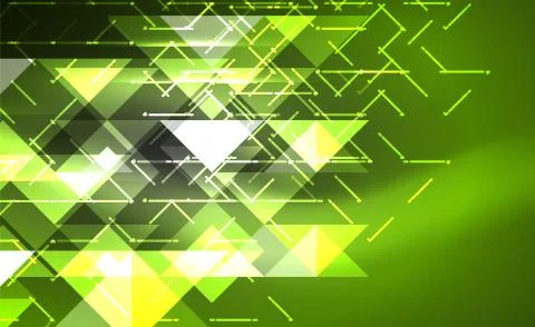 Abstract background, mosaic triangle pattern with transparent effects on glowing Illustrazione stock