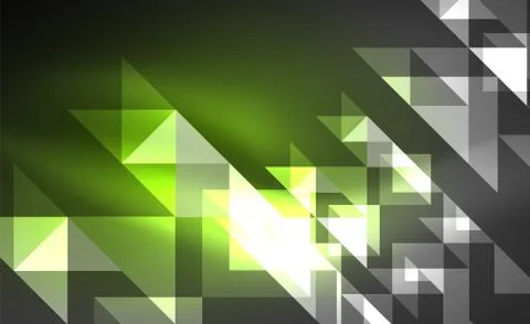 Abstract background, mosaic triangle pattern with transparent effects on glowing Illustrazione stock