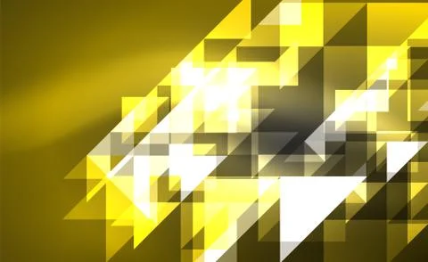 Abstract background, mosaic triangle pattern with transparent effects on glowing 스톡 일러스트