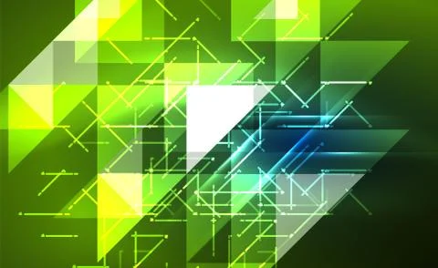 Abstract background, mosaic triangle pattern with transparent effects on glowing 스톡 일러스트
