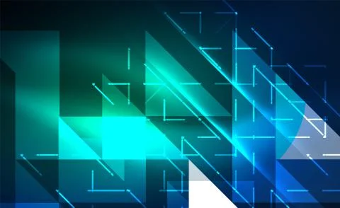 Abstract background, mosaic triangle pattern with transparent effects on glowing イラスト素材