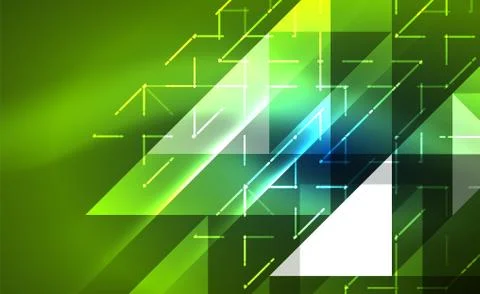 Abstract background, mosaic triangle pattern with transparent effects on glowing イラスト素材