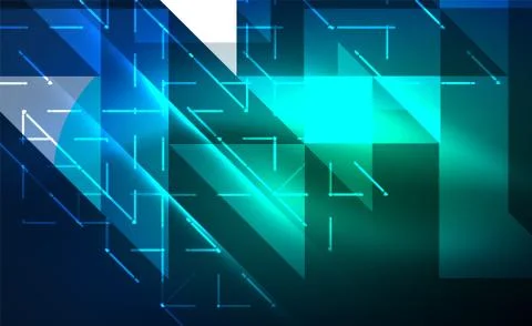 Abstract background, mosaic triangle pattern with transparent effects on glowing 스톡 일러스트