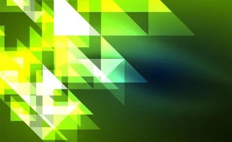 Abstract background, mosaic triangle pattern with transparent effects on glowing 스톡 일러스트
