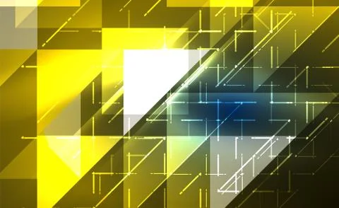 Abstract background, mosaic triangle pattern with transparent effects on glowing 스톡 일러스트