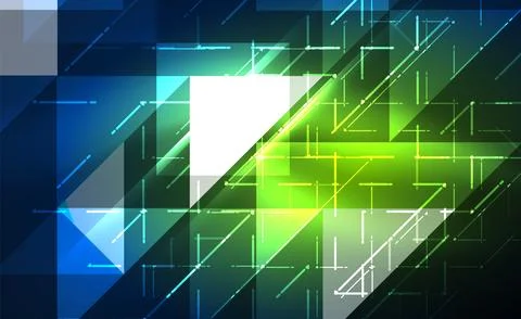 Abstract background, mosaic triangle pattern with transparent effects on glowing 스톡 일러스트