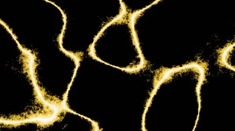 Abstract background motion - curved flashes yellow Video stock 40429187