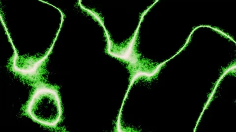 Abstract background motion - curved flashes green Stock Footage 40429231