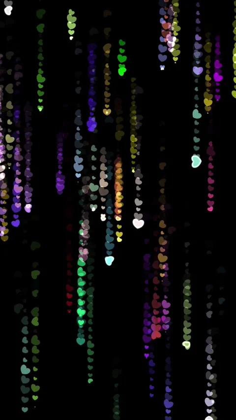 Abstract background. Motion Graphic of Twinkling, glittering, colorful, heart Stock Footage 321639431